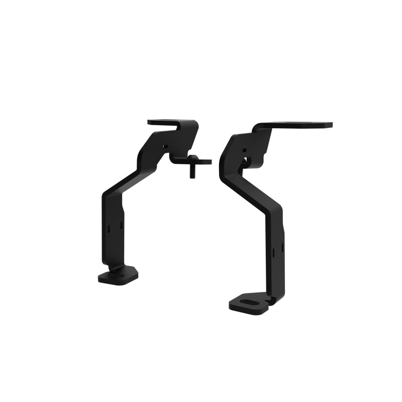 Ford Lightning Light Mount - Pillar / Ditch - KC HiLiTES - Gen 3 Bracket Set - Black, Textured - `21-`27